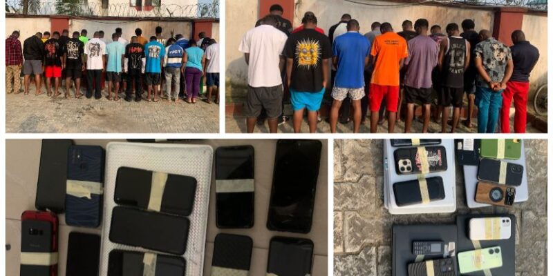 EFCC arrests 35 suspected internet fraudsters