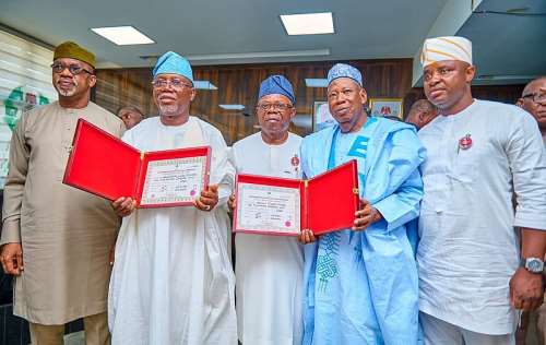 Guber Poll: Gov Aiyedatiwa, deputy receive certificates of return